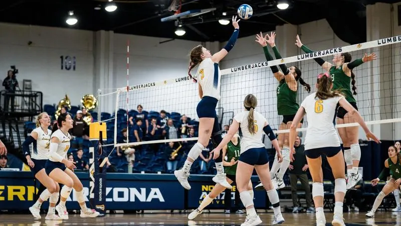 Lumberjacks Fall to Portland State in Five Sets