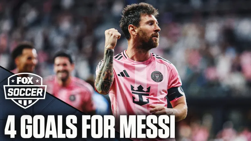 Lionel Messi Scores 4 Goals, Leads Inter Miami To Historic 7-1 Win Over Montral