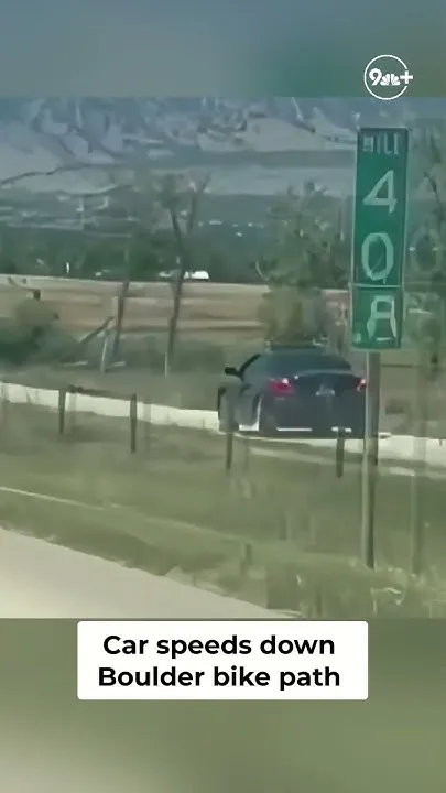 Car speeds down US 36 bike path (Video)