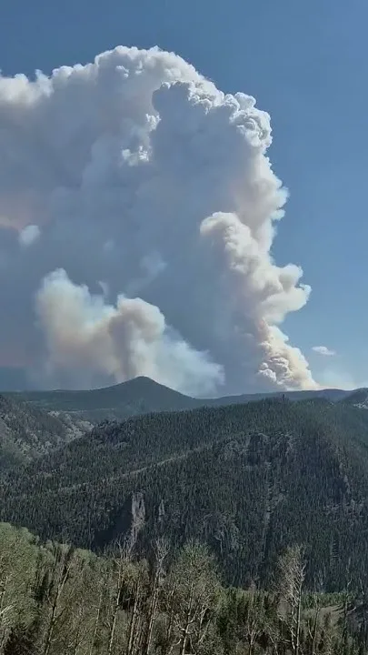 Time-lapse video of Elk Fire near Lake City in Colorado (Video)