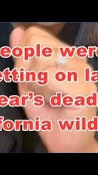 People were betting on last year's deadly California wildfires (Video)
