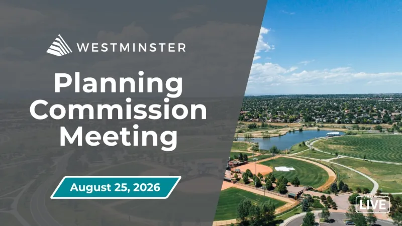 Westminster Planning Commission Meeting | August 25, 2026 (Video)