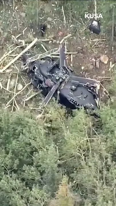 Black Hawk helicopter airlifted (Video)