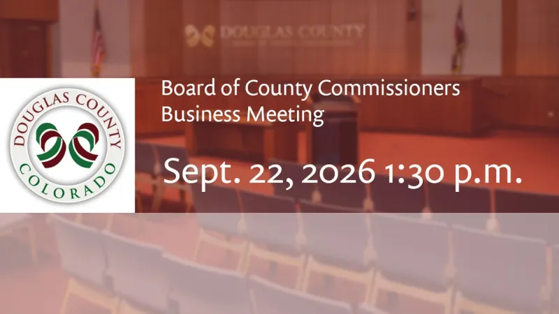 Board of Douglas County Commissioners - September 22, 2026, Business Meeting (Video)