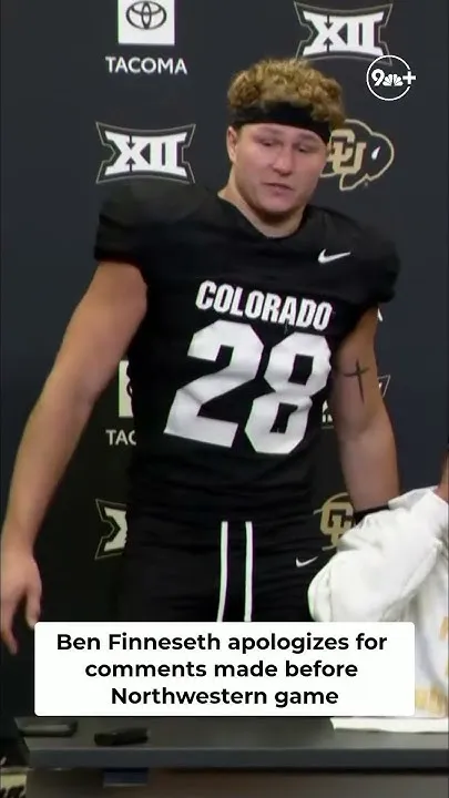 CU's Ben Finneseth apologizes for comments made before Northwestern game (Video)