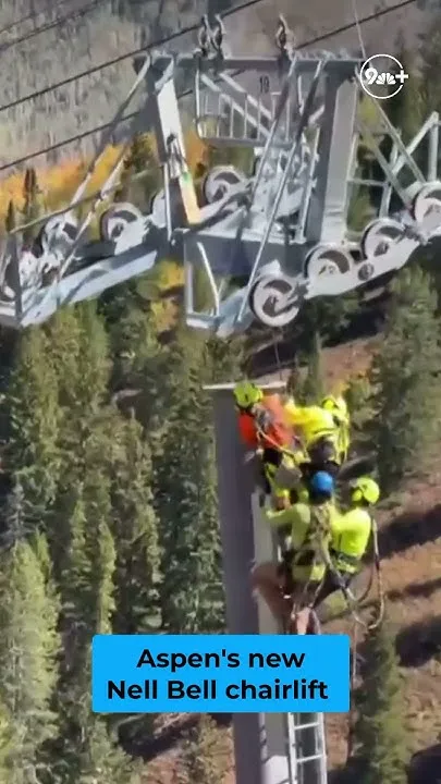 Building a new ski chairlift in Colorado (Video)
