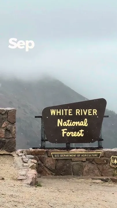 Rain turning to snow in the high country (Video)