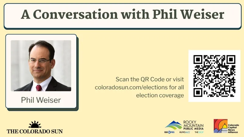 The Colorado Sun: A conversation with Phil Weiser (Video)