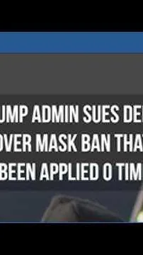 Trump admin sues Denver over law enforcement mask ban that's been applied 0 times (Video)