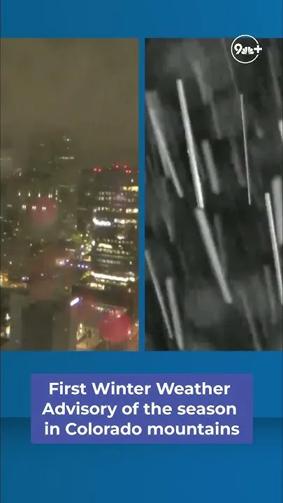 First Winter Weather Advisory issued in Colorado mountains (Video)