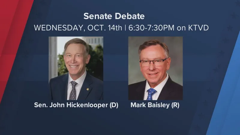 Hickenlooper, Baisley face off in Colorado U.S. Senate debate (Video)