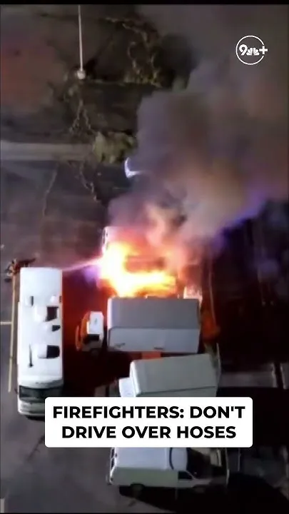 Fire hose safety: Drivers should avoid active scenes (Video)