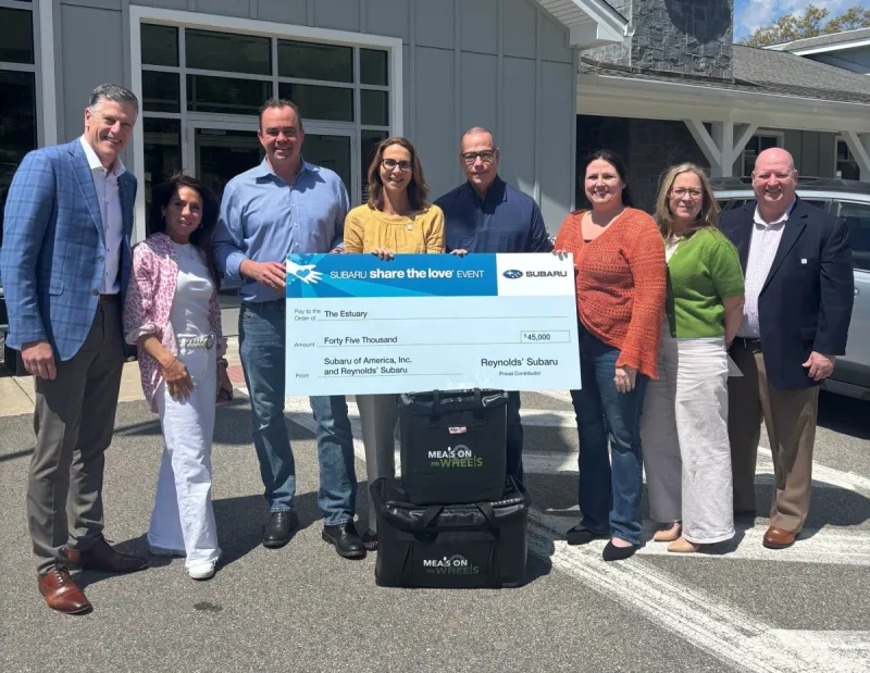 The Estuary Receives $45,000 Donation for Meals on Wheels