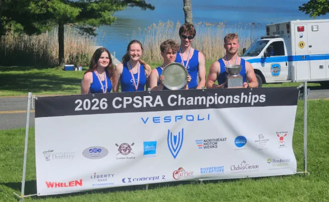 Lyme-Old Lyme Crew Wins State Fours Trophy Again at CPSRA Championships