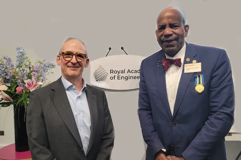Professor Sir Cato T. Laurencin of UConn Attends Royal Academy of Engineering Fellows Day