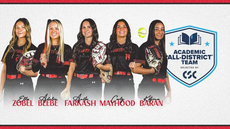 Five Hawks Named to College Sports Communicators Academic Softball All-District Team