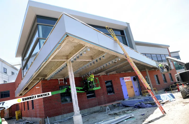 A sneak peak inside the new Norwalk High School, one year away from opening