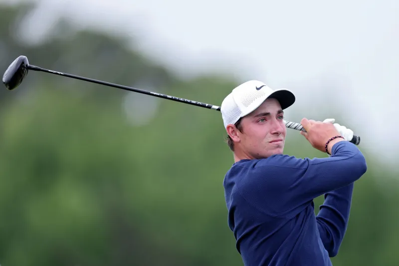 How did Connecticut's Ben James do during the first round of the U.S. Open golf championship?