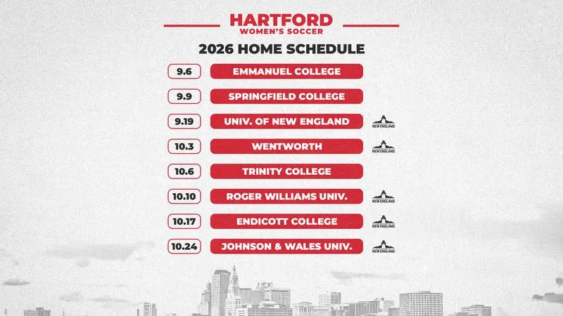 Hartford Women's Soccer Releases 2026 Schedule