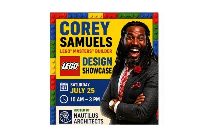 LEGO Masters Star Corey Samuels Coming to Old Lyme Midsummer Festival for Interactive Design Showcase