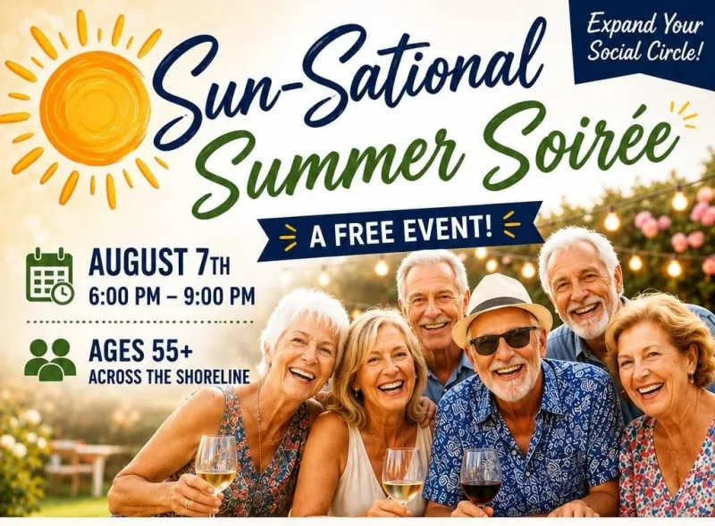Lymes' Senior Center to host free "Sun-Sational Summer Soire," Aug. 7
