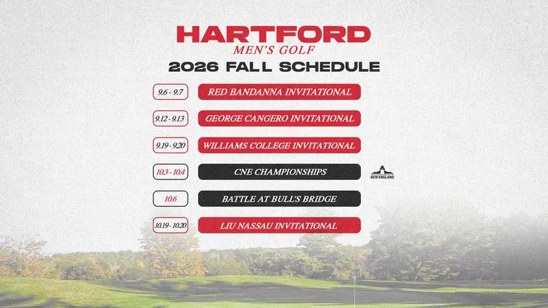 Hartford Men's Golf Releases Fall 2026 Schedule