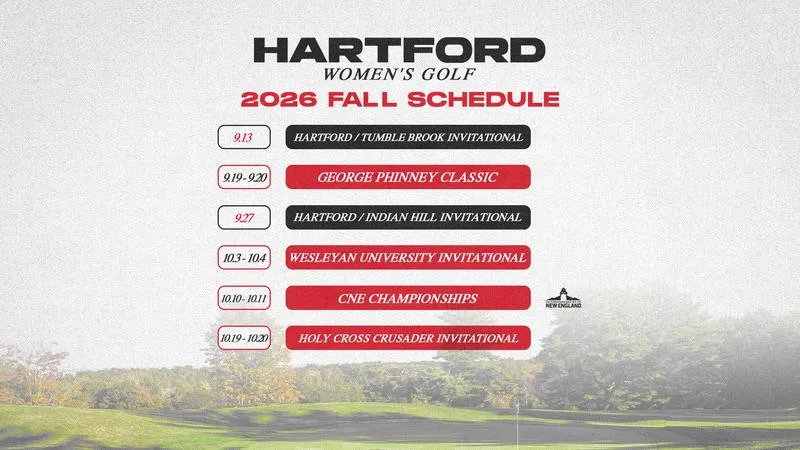 Hartford Women's Golf Announces 2026 Fall Schedule