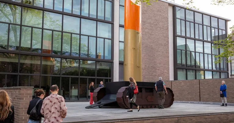 Yale's iconic 'Lipstick' gets a fresh makeover - and a new home