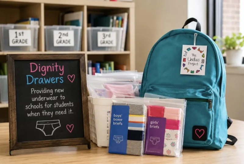 The Undies Project Launches Dignity Drawers Program with Back-to-School Drive