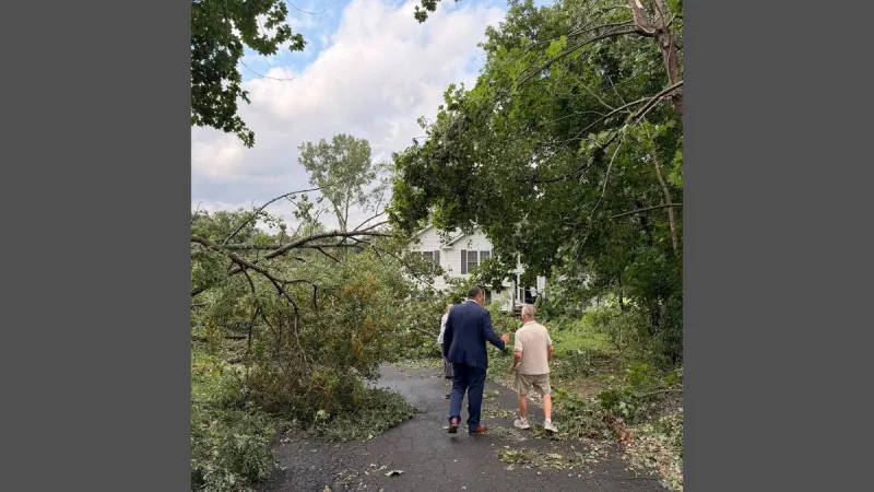 Danbury Officials Respond to Storm Damage on Virginia Avenue