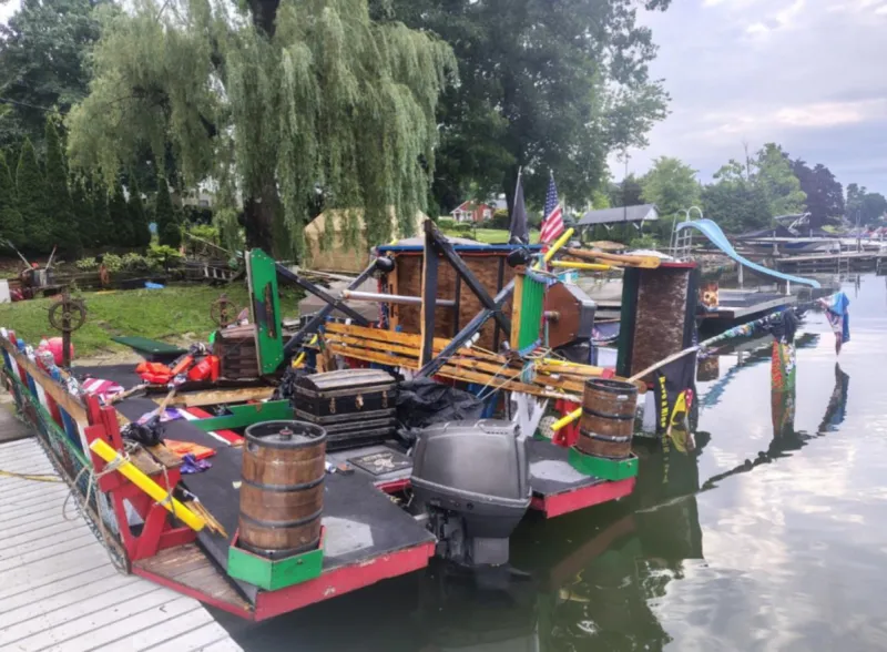 Pirate's Pride Begins Rebuilding Famous Candlewood Lake Pirate Ship