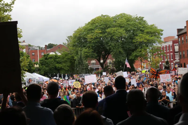 Major protest held in Danbury to denounce ICE arrests