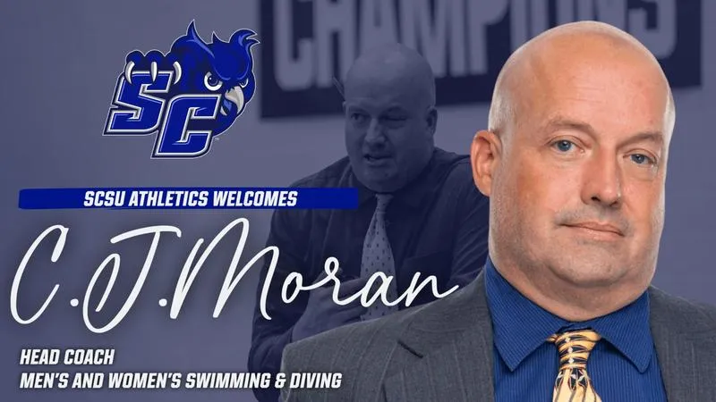 C.J. Moran Named SCSU Men's and Women's Swimming & Diving Head Coach