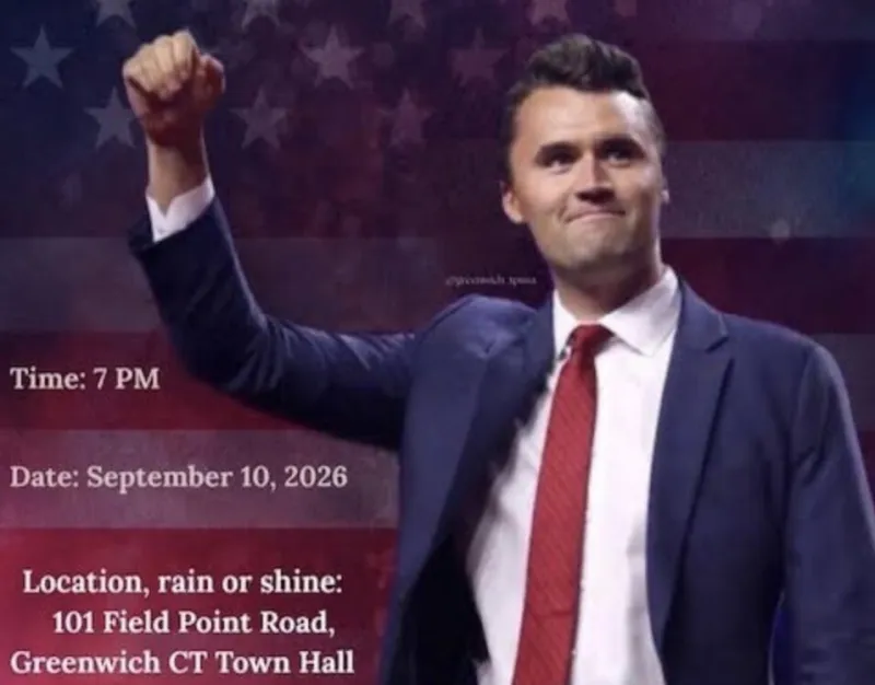 Turning Point USA to Hold Greenwich Vigil on Anniversary of Charlie Kirk Assassination