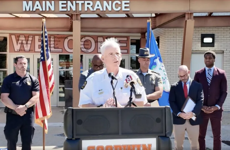 Chief Heavey Addresses School Swatting Incidents at News Conference