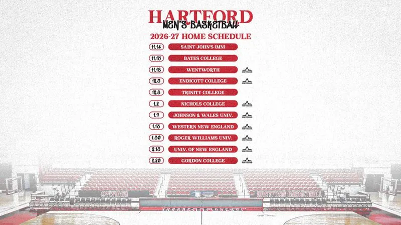 Hartford Men's Basketball Releases 2026-27 Season Schedule