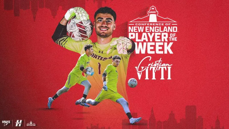 Vitti Named CNE Defensive Player of the Week