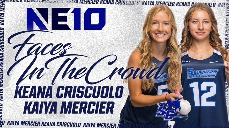 SCSU Field Hockey's Keana Criscuolo and Kaiya Mercier Named To NE10 Faces In The Crowd