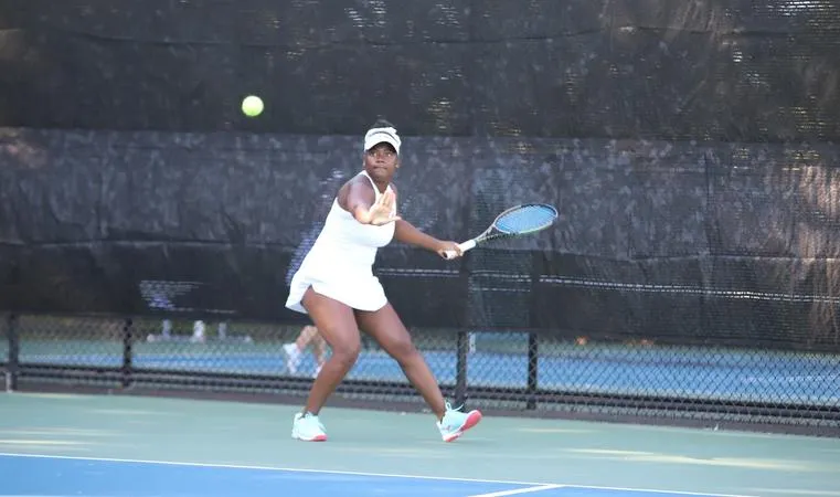 Post Women's Tennis Battles Queens College in CACC Match