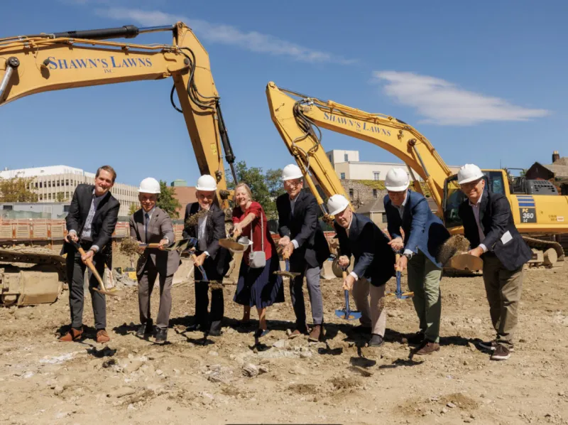 Greenwich Officials Celebrate Groundbreaking on Benedict Court