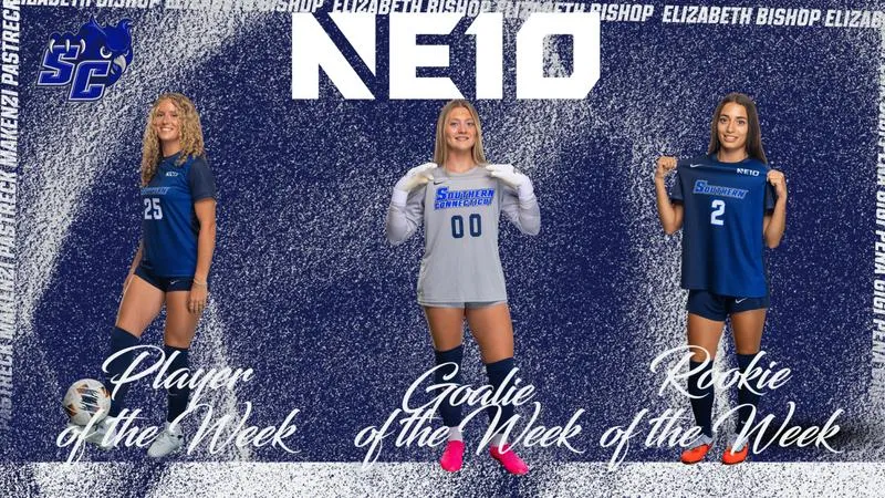 SCSU Women's Soccer Standouts Elizabeth Bishop, Makenzi Pastreck and Gigi Pena Win Northeast 10 Weekly Awards