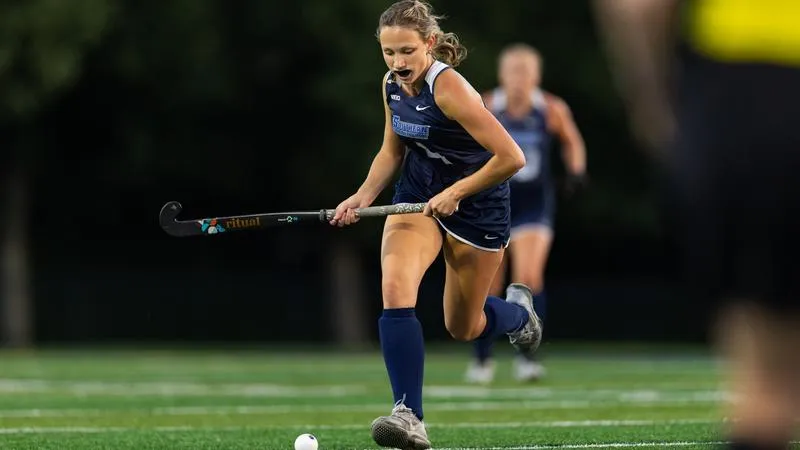 Keana Criscuolo's Hat Trick Leads SCSU Field Hockey To 4-0 NE10 Opener Win Against AIC