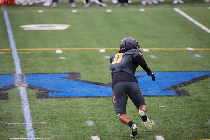 Anthony Johnson Had a Record Breaking Day as the Eagles Fall 23-15 to Pace University