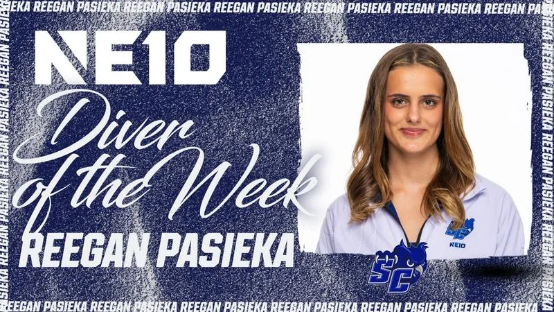 Reegan Pasieka Named Northeast 10 Conference Women's Swimming and Diving Diver of the Week