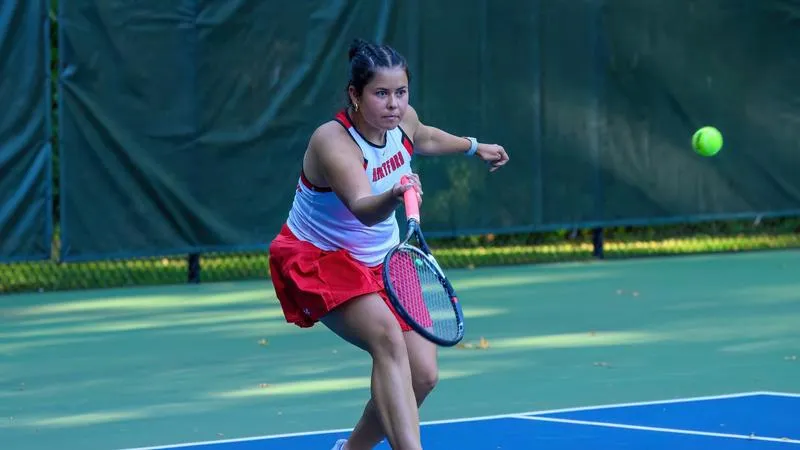 Hartford Women's Tennis Earns Back-to-Back Wins with Victory at Albertus Magnus College