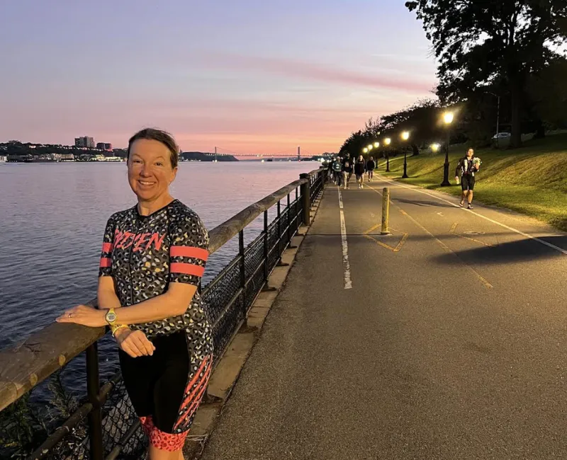 Greenwich Resident Completes 10th NYC Triathlon for Charity