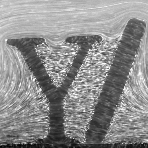 Storing memory on a chip with flowing water