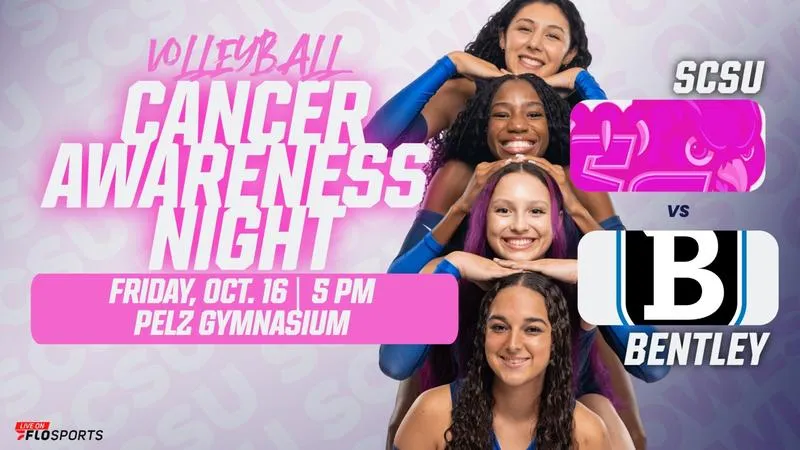 SCSU Volleyball to Host Cancer Awareness Night On Oct. 16