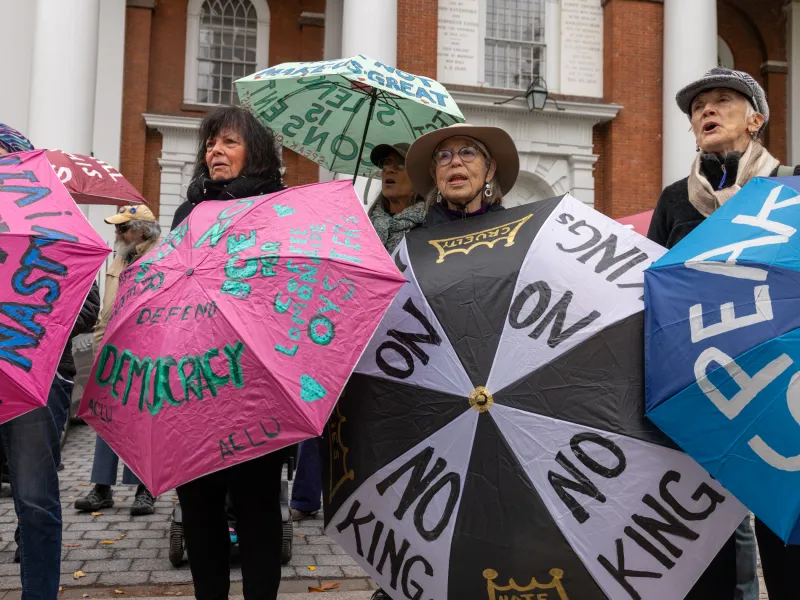 'No Kings' protests across CT focus on voting, democracy
