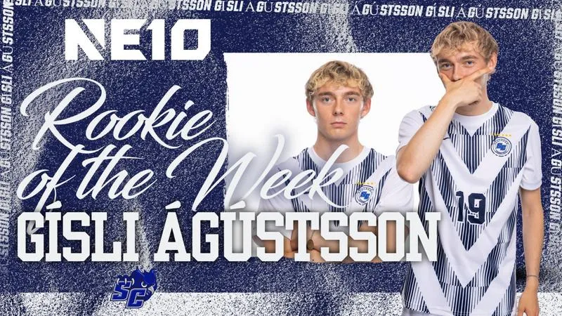 Gsli gstsson Named NE10 Men's Soccer Rookie of the Week
